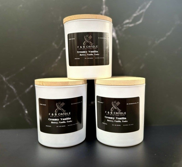 Creamy Vanilla Soy Wax Candle